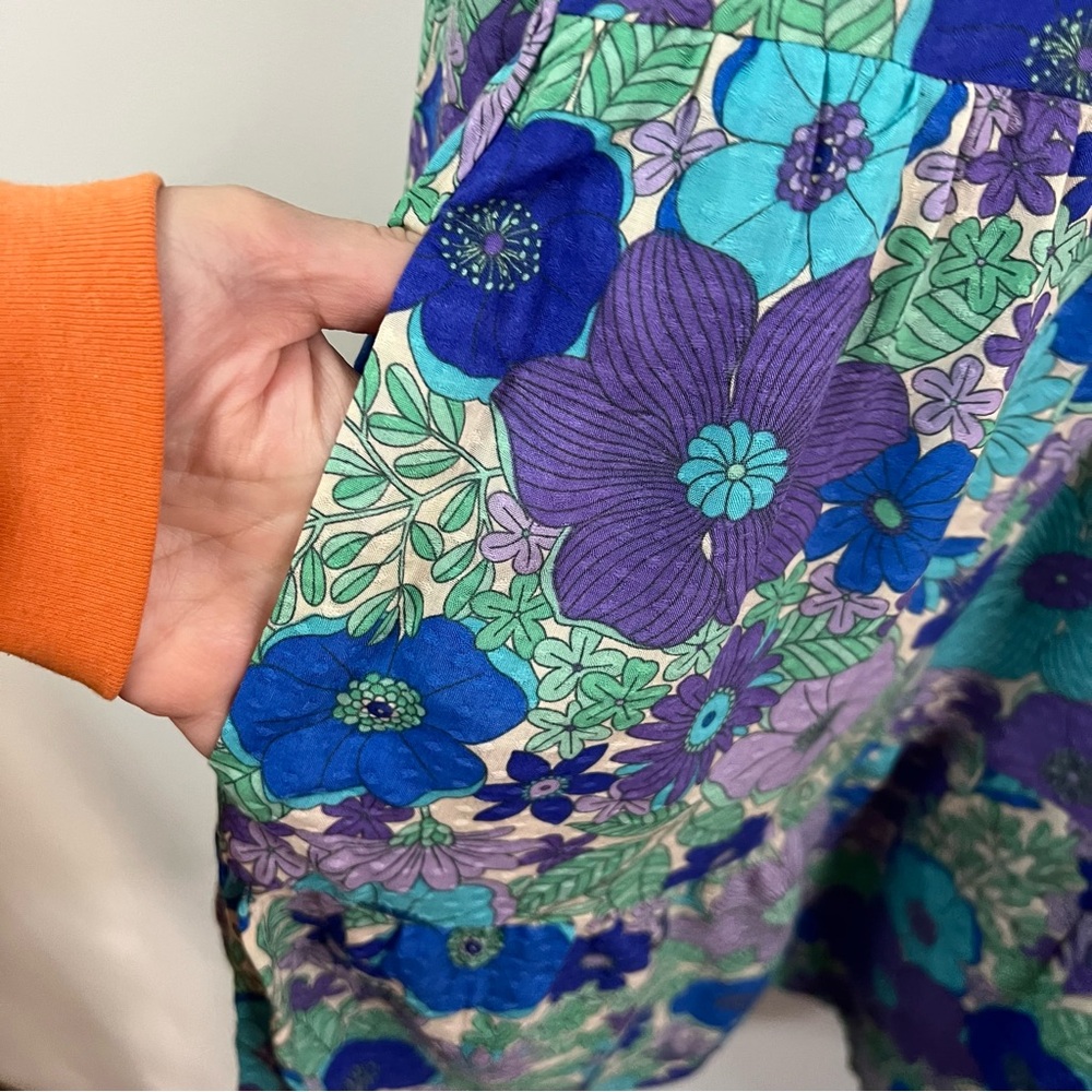 Show Me Your MuMu Blue Floral Long Sleeve Dress - Picture 9 of 15